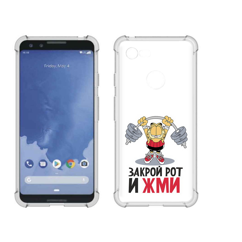 

Чехол MyPads Tocco для Google Pixel 3 Закрой рот и жми, Прозрачный, Tocco