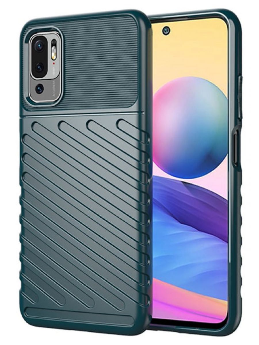 

Brodef Thunder Противоударный чехол для Xiaomi Redmi Note 10T/Poco M3 Pro Зеленый