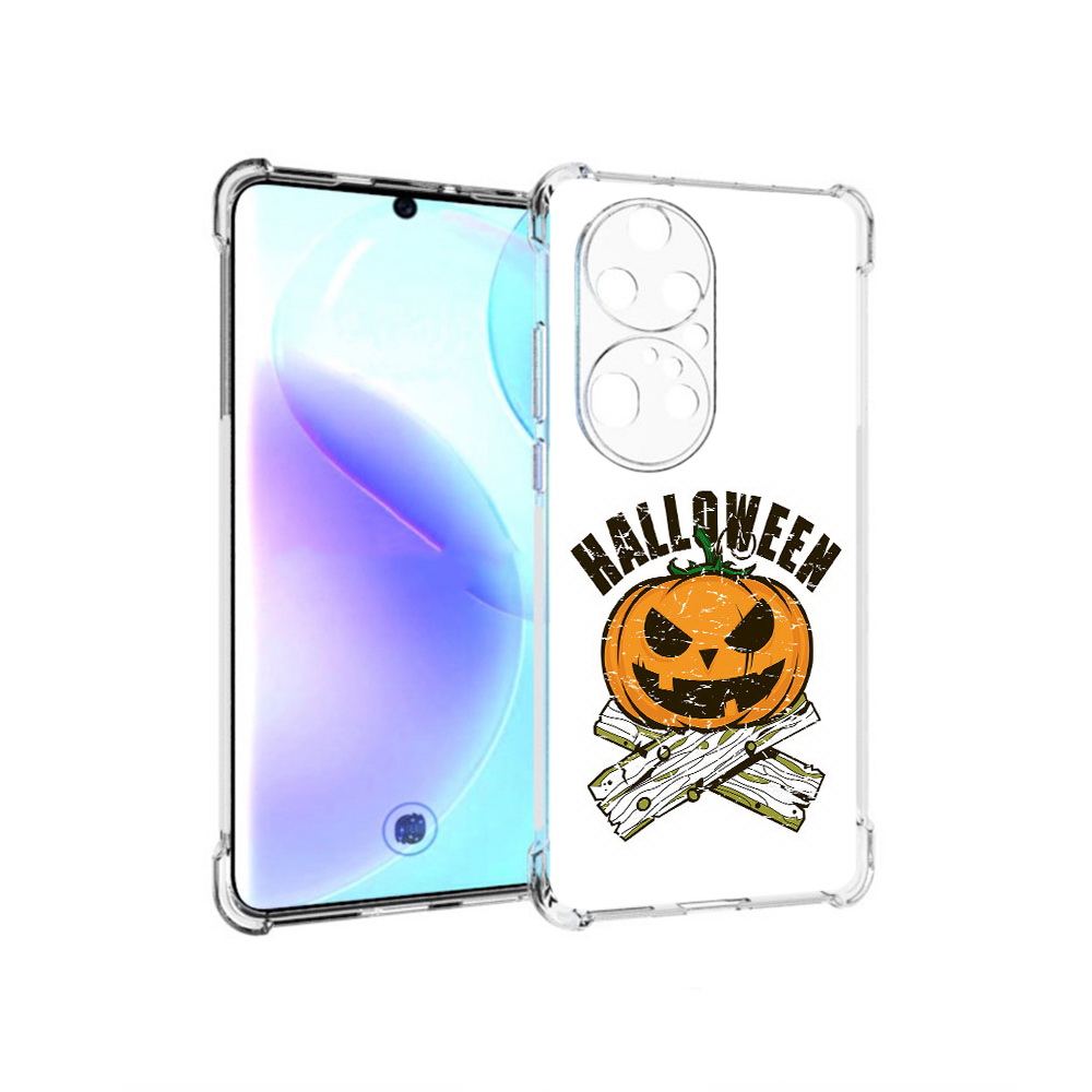 Чехол MyPads Tocco для Huawei P50 Pro Хэллоуин доски тыква