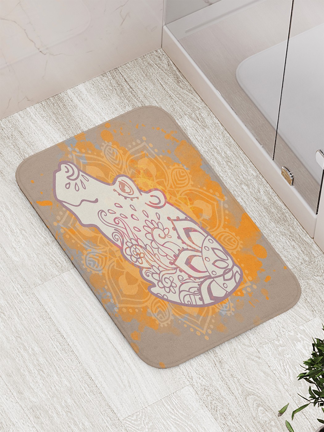 

bath_66937 Коврик противоскользящий для ванной, сауны, бассейна, 77х52 см