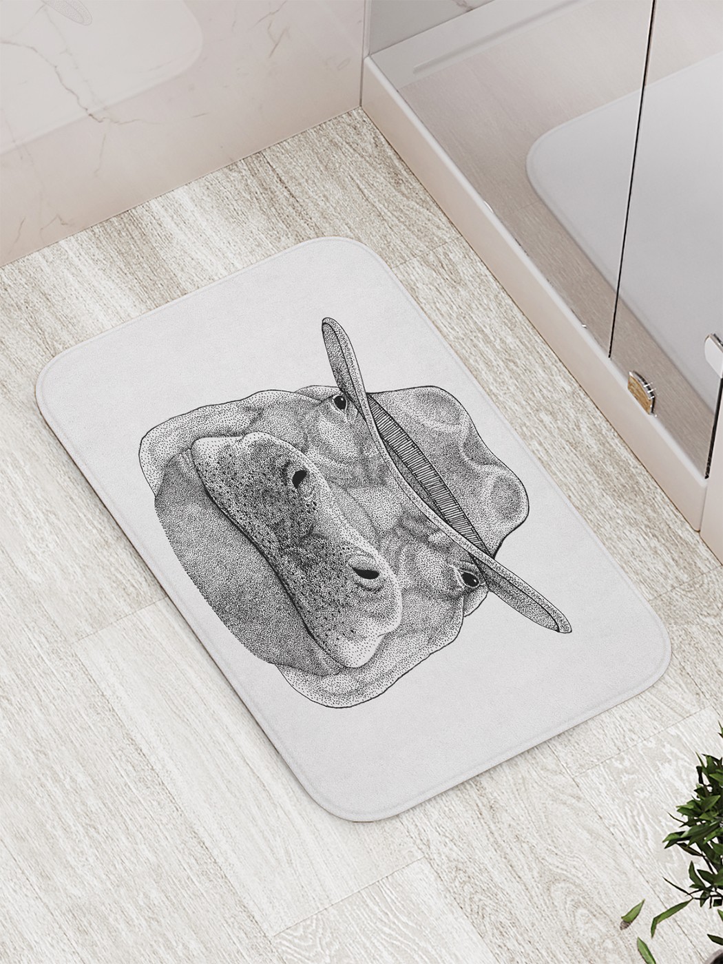 

bath_66934 Коврик противоскользящий для ванной, сауны, бассейна, 77х52 см