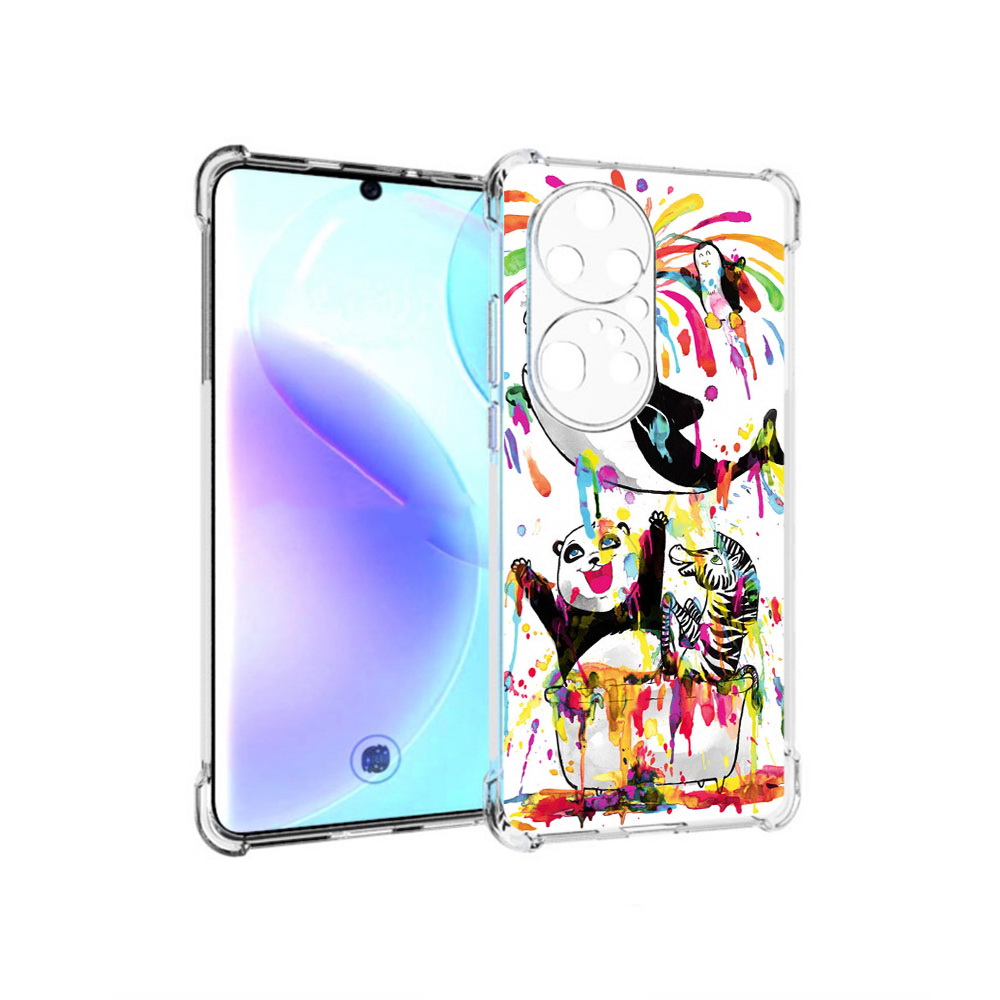 

Чехол MyPads Tocco для Huawei P50 Pro Хиппи кит, Прозрачный, Tocco