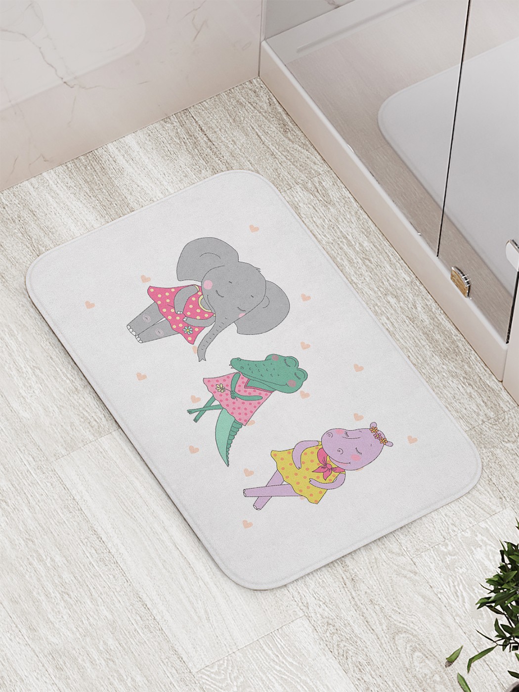 

bath_66930 Коврик противоскользящий для ванной, сауны, бассейна, 77х52 см