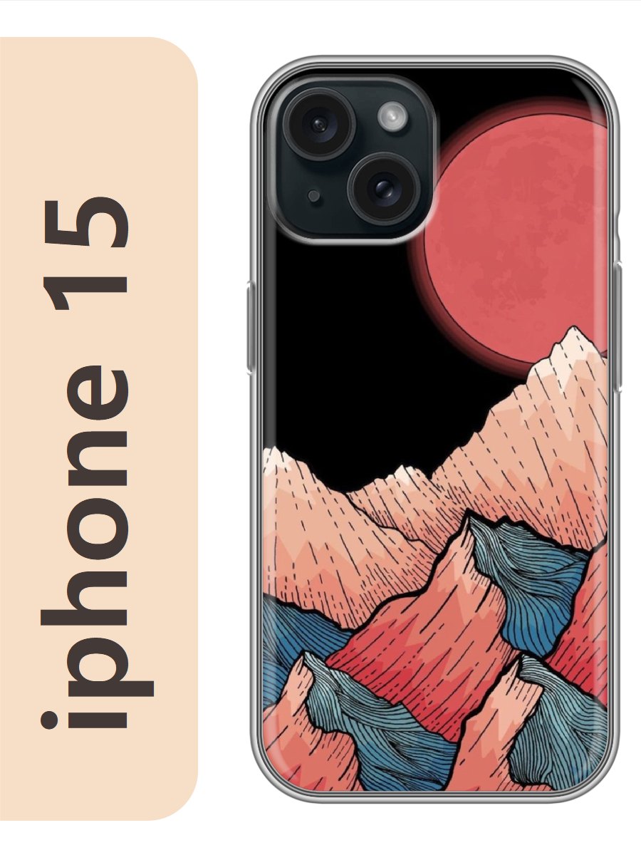 

Чехол на Apple Iphone 15 пейзаж 279, Прозрачный, Iph15rzne