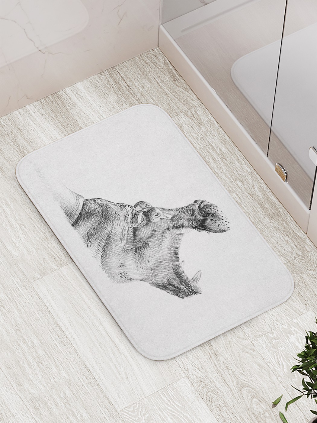 

bath_66910 Коврик противоскользящий для ванной, сауны, бассейна, 77х52 см