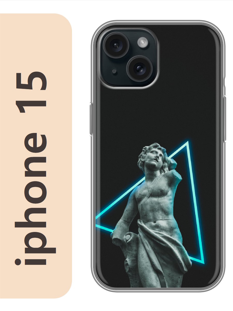 

Чехол на Apple Iphone 15 статуя 262, Прозрачный, Iph15rzne