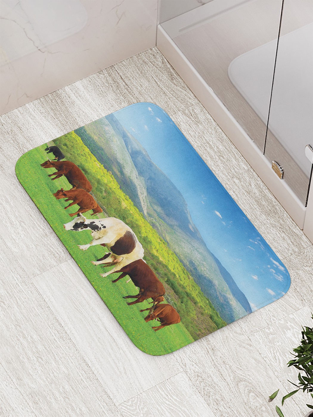 

bath_66906 Коврик противоскользящий для ванной, сауны, бассейна, 77х52 см