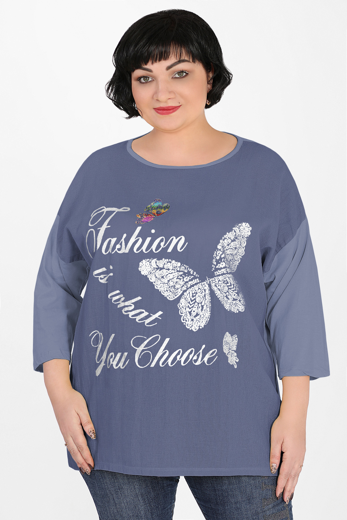 

Лонгслив женский AlmondShop З-16 230102.С2 синий 62 RU, З-16 230102.С2