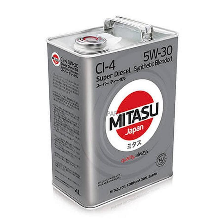 MITASU SUPER DIESEL 5W30 CI-4 дизель, полусинтетика 4л (1/6)