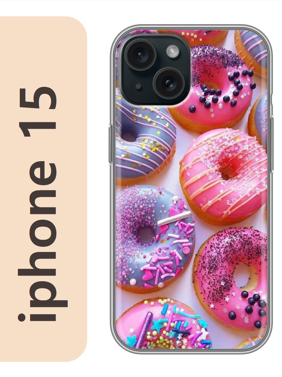 

Чехол на Apple Iphone 15 пончики фон 227, Iph15swts