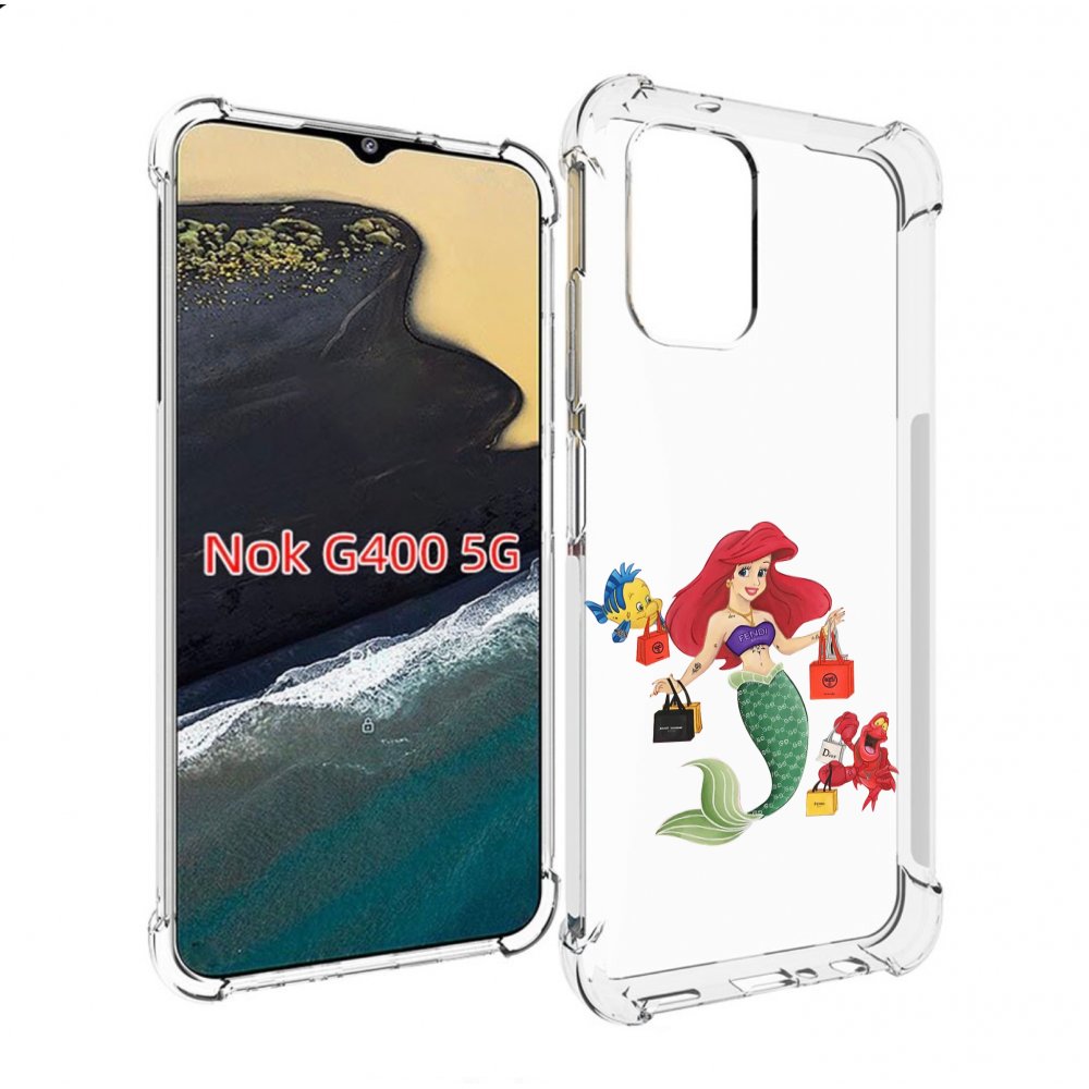 

Чехол MyPads модная-русалка женский для Nokia G400 5G, Прозрачный, Tocco