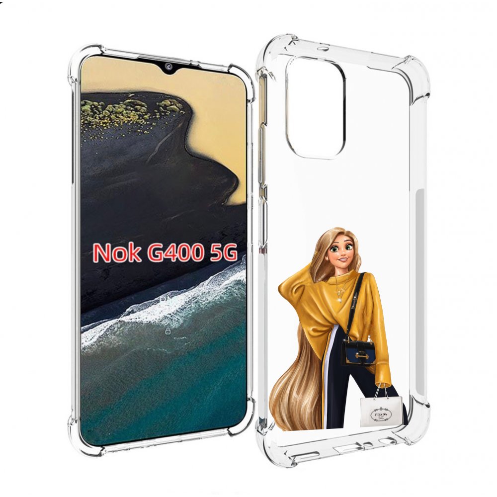 

Чехол MyPads модная-рапунсель женский для Nokia G400 5G, Прозрачный, Tocco