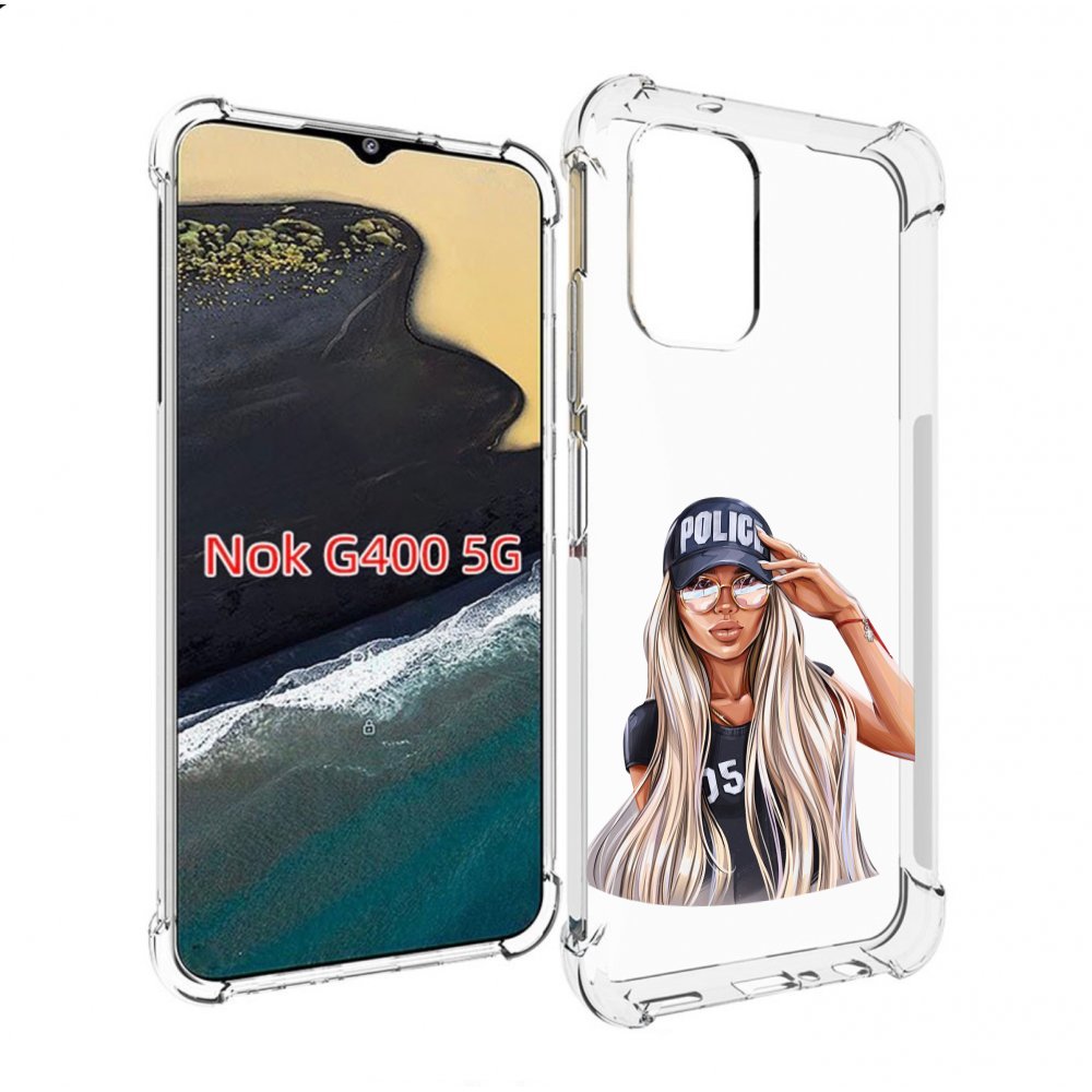 

Чехол MyPads модная-девушка-арт женский для Nokia G400 5G, Прозрачный, Tocco