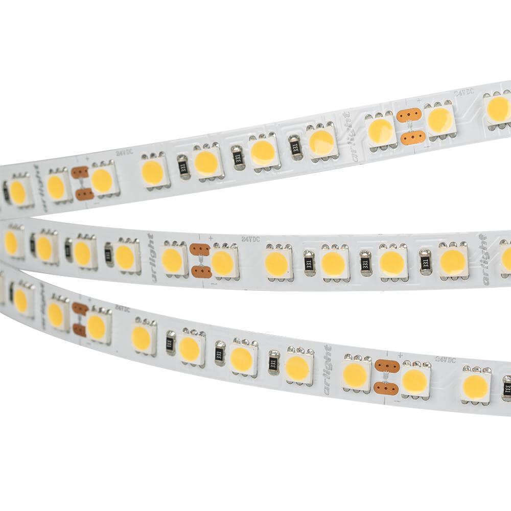фото Светодиодная лента arlight 23w/m 96led/m 5060smd дневной белый 5m 017424