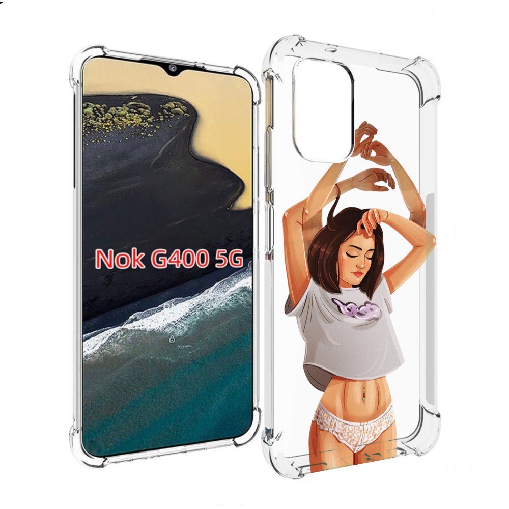 

Чехол MyPads много-рук женский для Nokia G400 5G, Прозрачный, Tocco