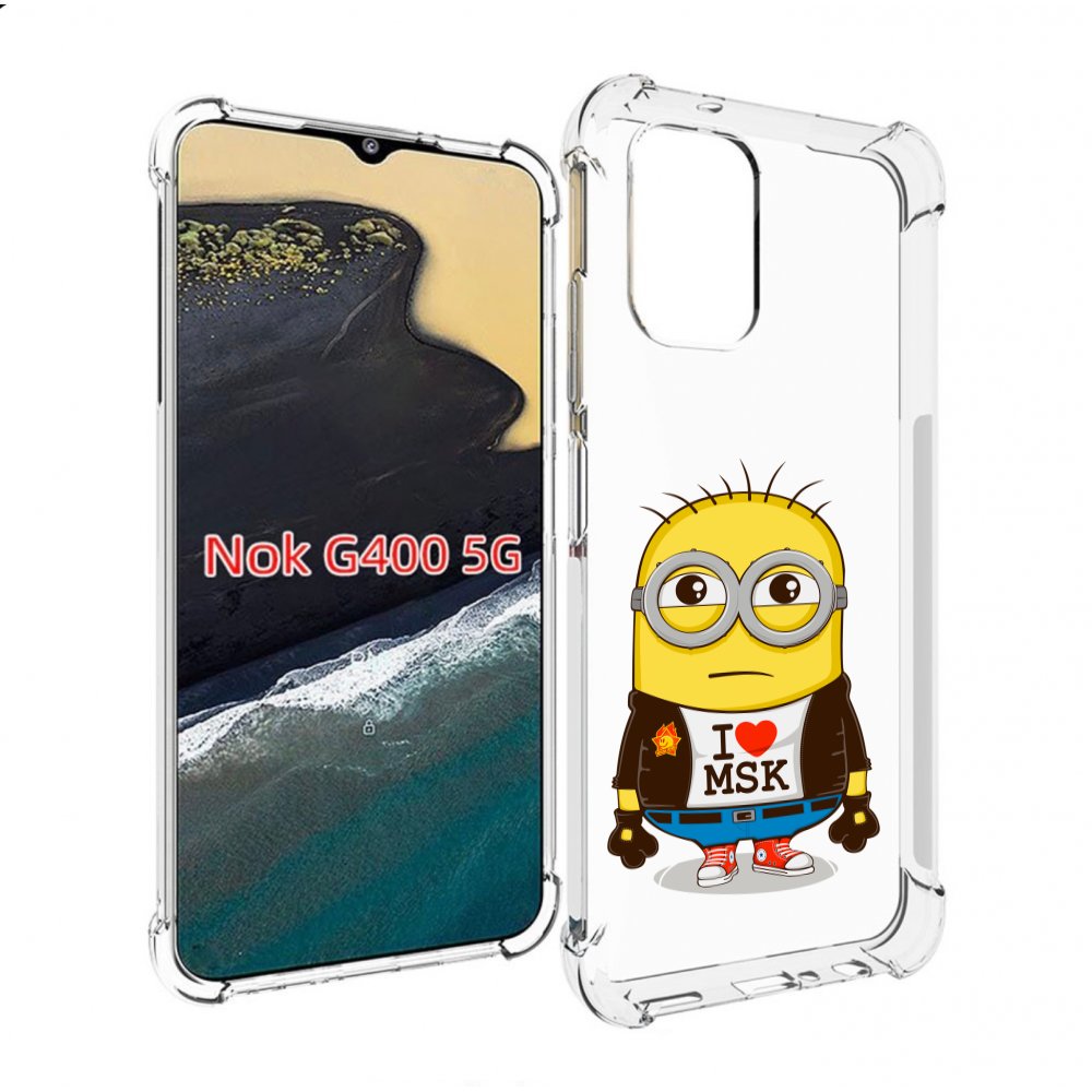 

Чехол MyPads миньон-я-люблю-Мск для Nokia G400 5G, Прозрачный, Tocco
