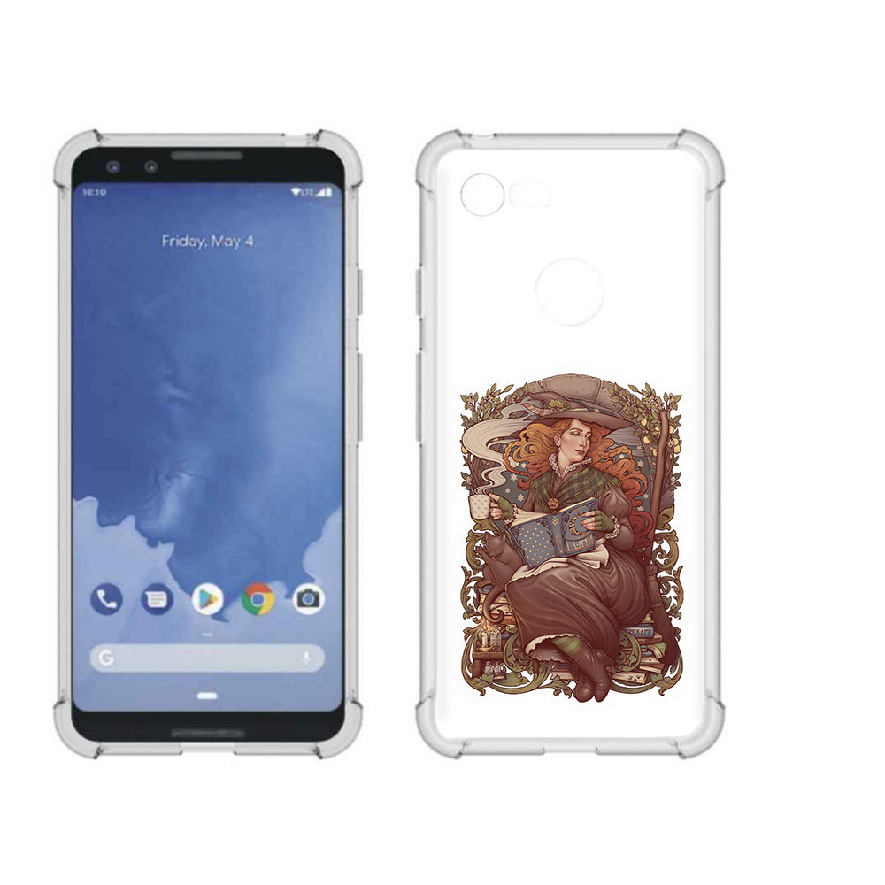 

Чехол MyPads Tocco для Google Pixel 3 Женские_126, Прозрачный, Tocco