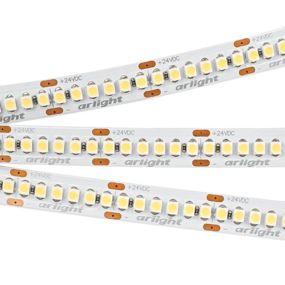 фото Светодиодная лента arlight 19,2w/m 240led/m 3528smd холодный белый 5m 018728