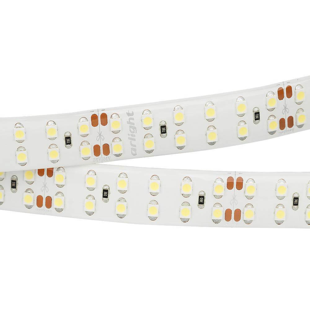 фото Светодиодная лента arlight 19,2w/m 240led/m 3528smd холодный белый 5m 014722