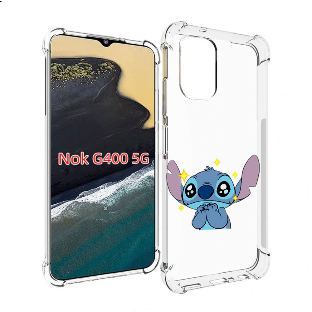 

Чехол MyPads милый-стич детский для Nokia G400 5G, Прозрачный, Tocco