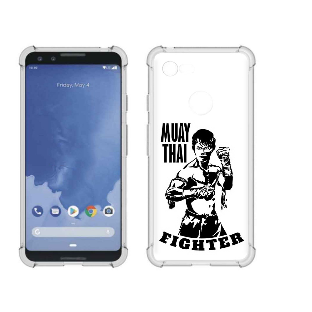 

Чехол MyPads Tocco для Google Pixel 3 Единоборства муайтай, Прозрачный, Tocco