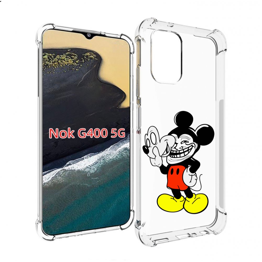 

Чехол MyPads микки-маус-троллер для Nokia G400 5G, Прозрачный, Tocco