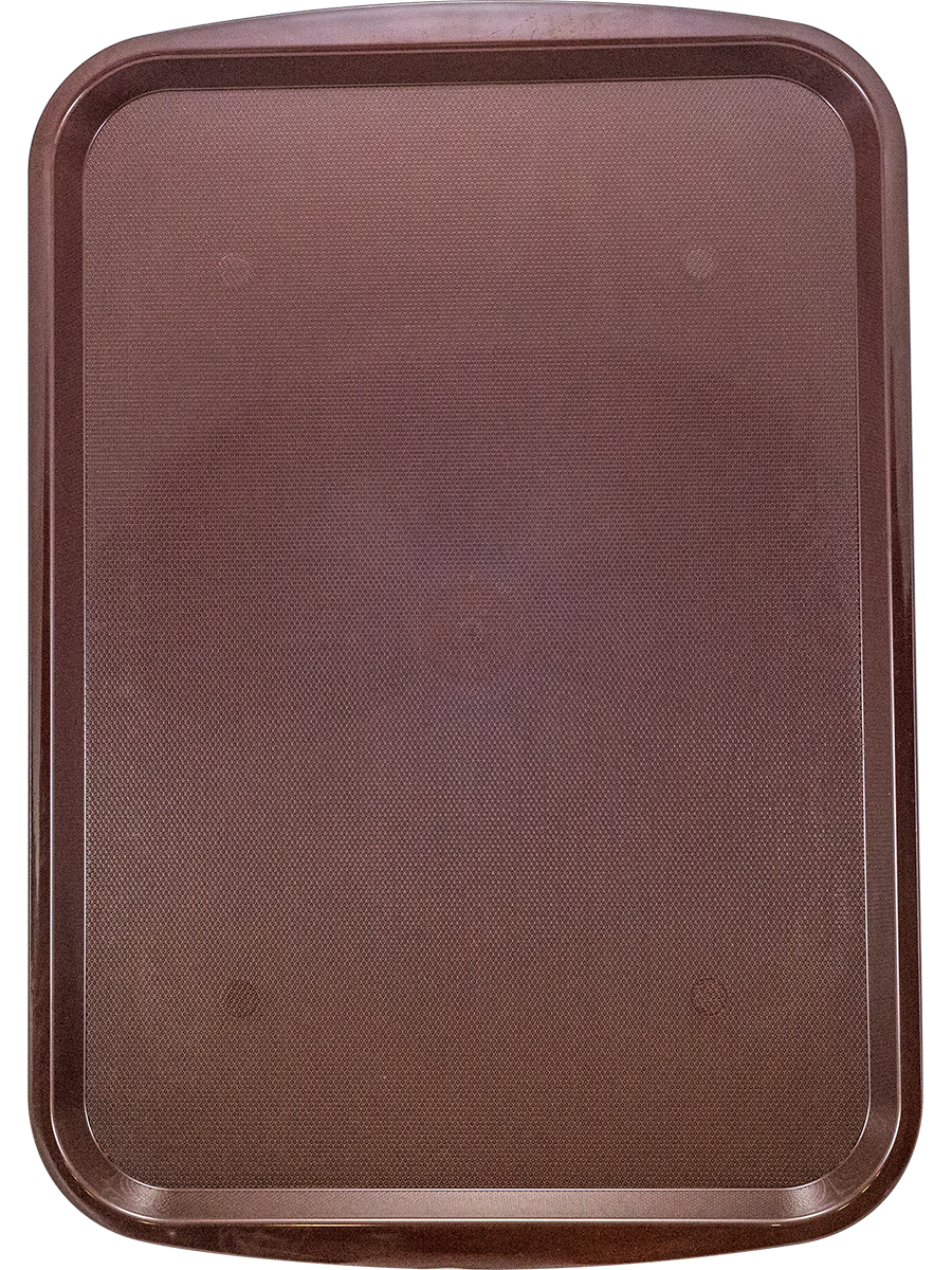 фото Поднос прямоугольный bora противоскользящий пластик коричневый пл-bo236