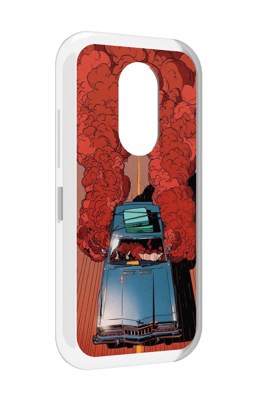 

Чехол MyPads машина мчится с дымком для Doogee S61 / S61 Pro, Прозрачный, Tocco