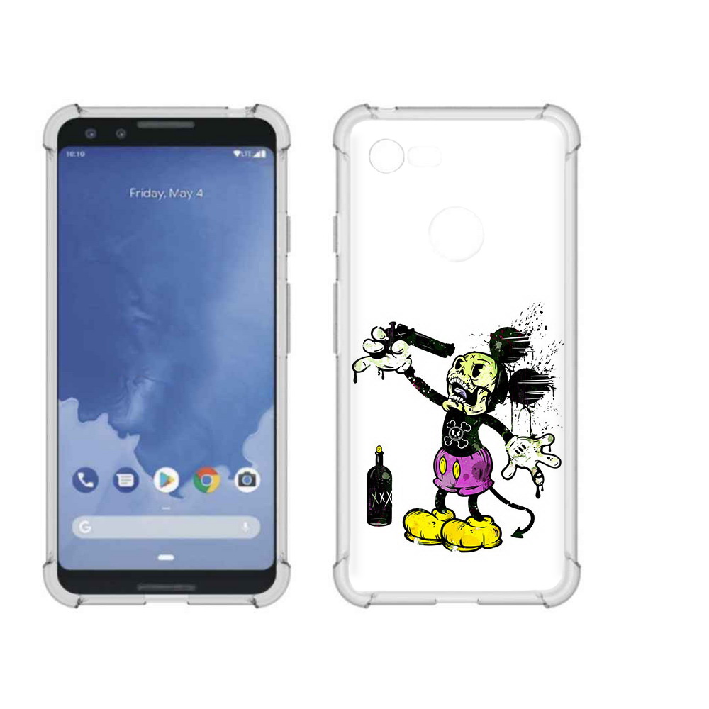 

Чехол MyPads Tocco для Google Pixel 3 Драг Микки, Прозрачный, Tocco