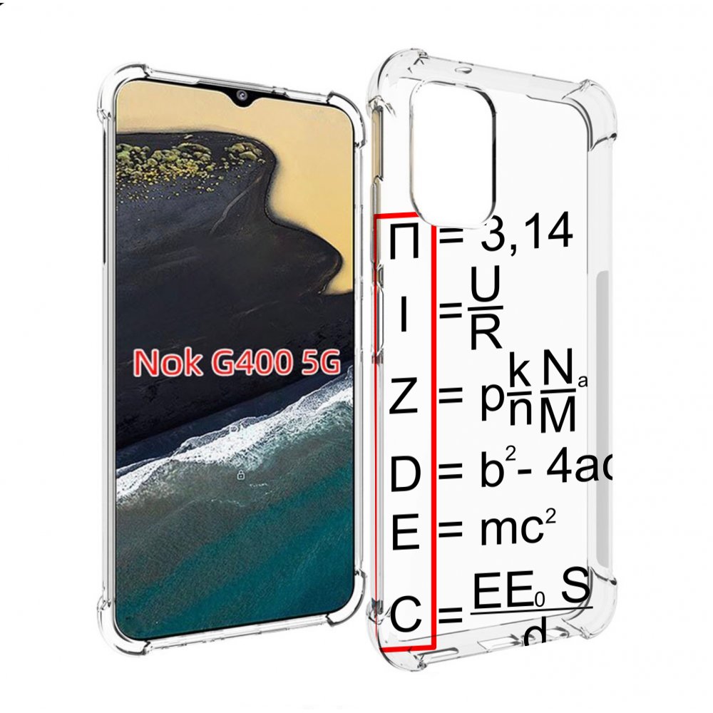 

Чехол MyPads математические-формулы для Nokia G400 5G, Прозрачный, Tocco