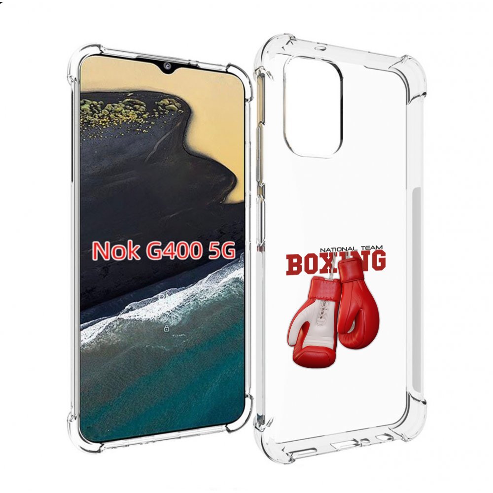 

Чехол MyPads боксерские перчатки для Nokia G400 5G, Прозрачный, Tocco