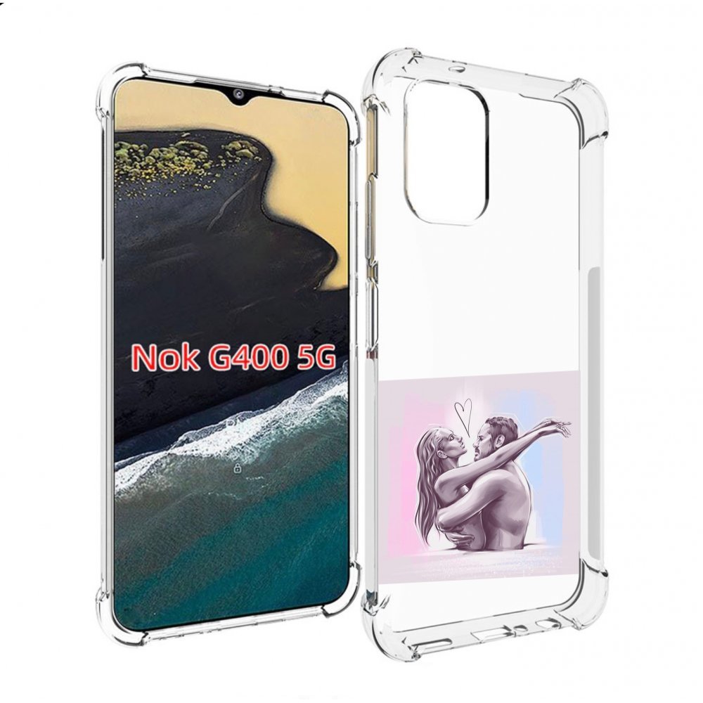 

Чехол MyPads любовные-тела для Nokia G400 5G, Прозрачный, Tocco