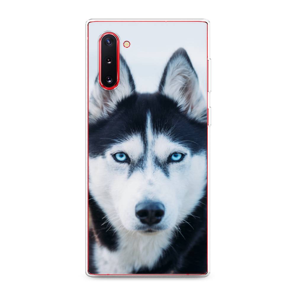 

Чехол на Samsung Galaxy Note 10 "Хаски 2", Синий;белый, 28650-1
