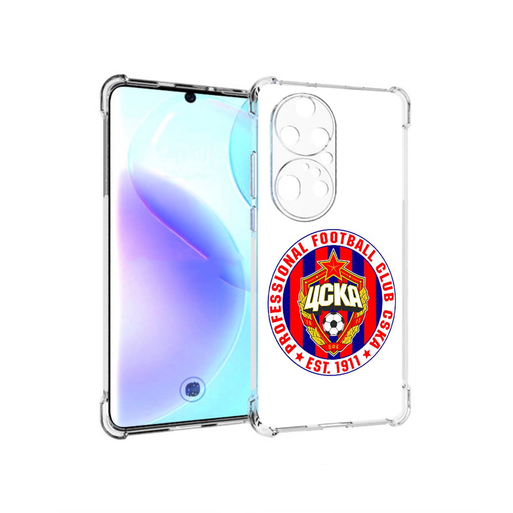 

Чехол MyPads Tocco для Huawei P50 Pro ФК ЦСК логотип, Прозрачный, Tocco