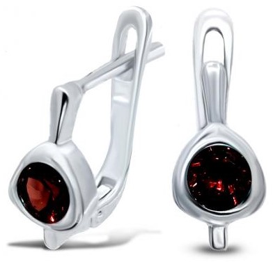 

Серьги женские из серебра Silver Wings 22qrmmi00055-19, гранат, 22qrmmi00055-19