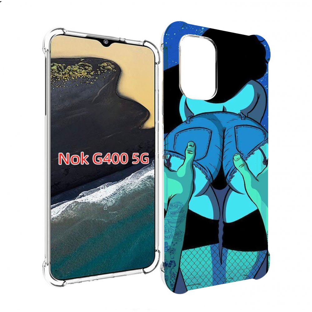 

Чехол MyPads любитель потрогать для Nokia G400 5G, Прозрачный, Tocco
