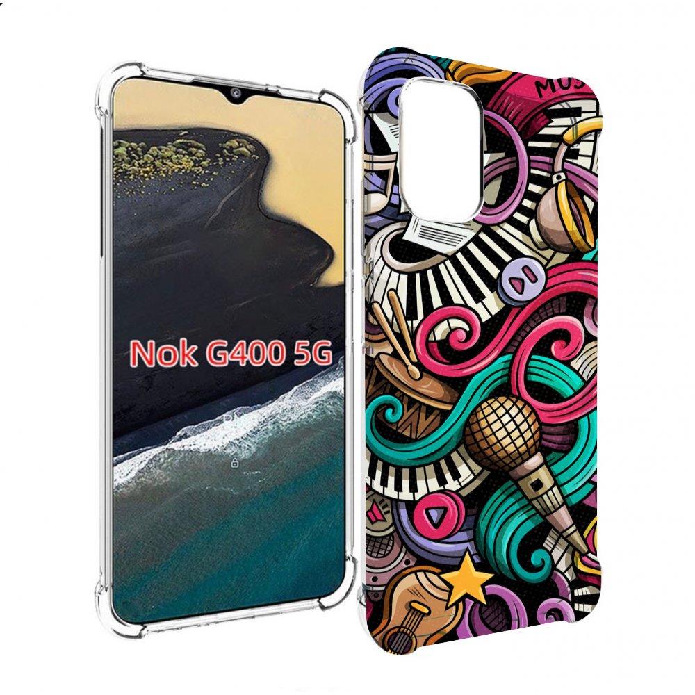 

Чехол MyPads любимая-музыка для Nokia G400 5G, Прозрачный, Tocco