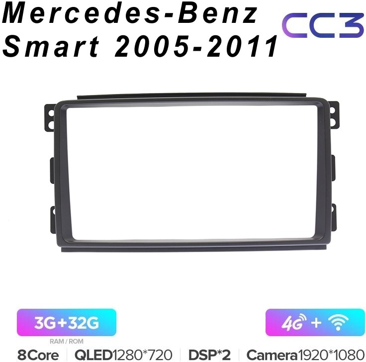 Штатная магнитола Teyes CC3 Mercedes-Benz Smart 2005-2011 332G 3817000₽