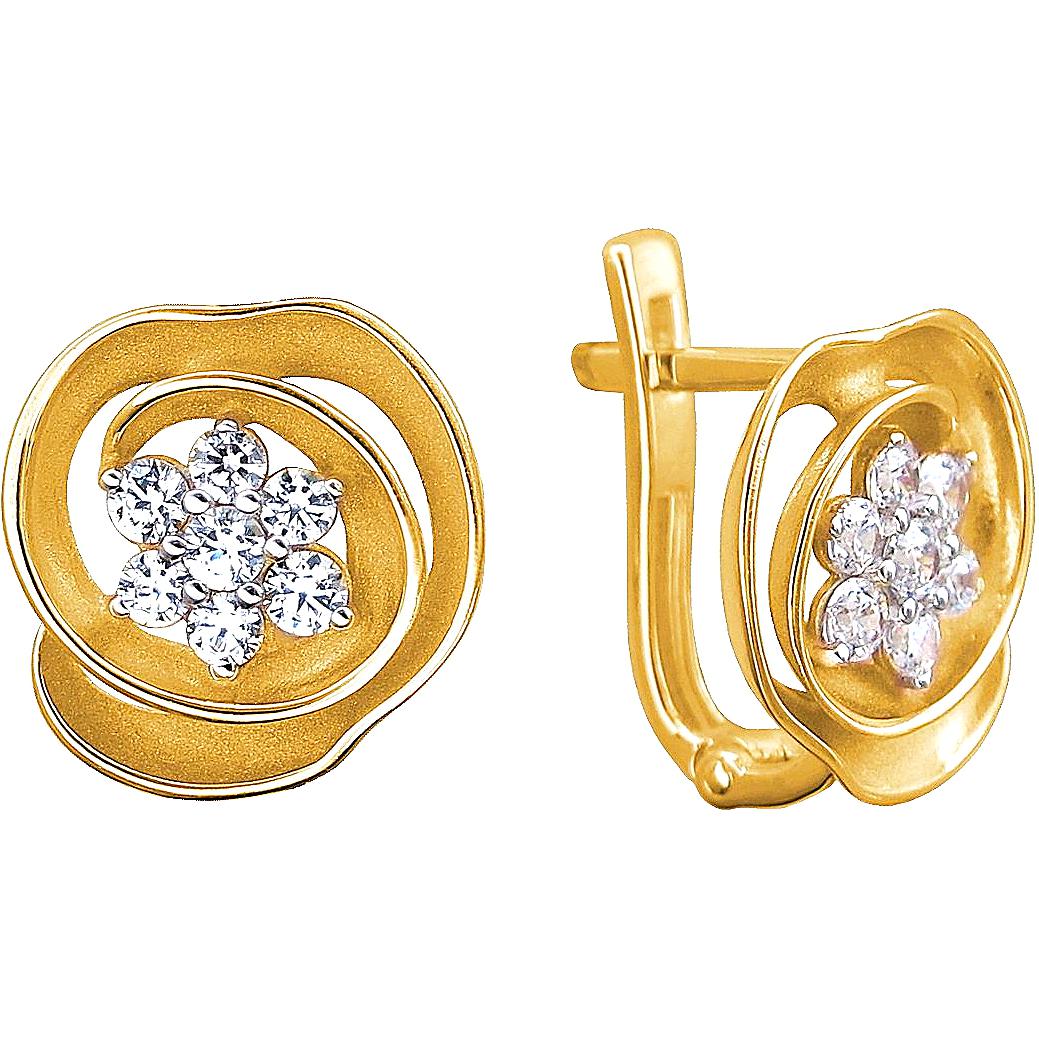 

Серьги женские из золота Эстет 01С1312465Р, фианит, 01С1312465Р