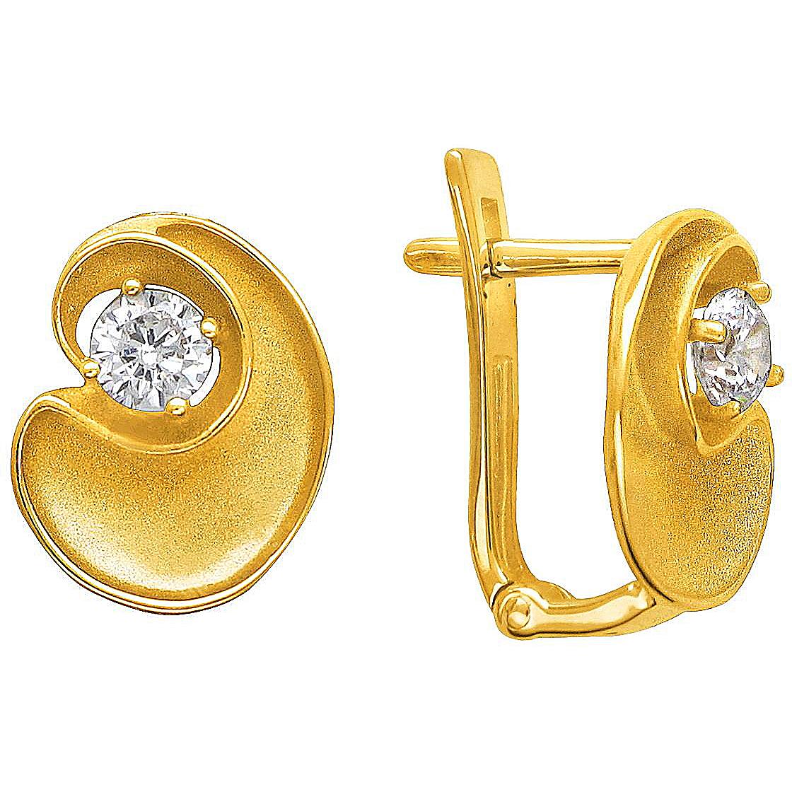 

Серьги женские из золота Эстет 01С1312460, фианит, 01С1312460