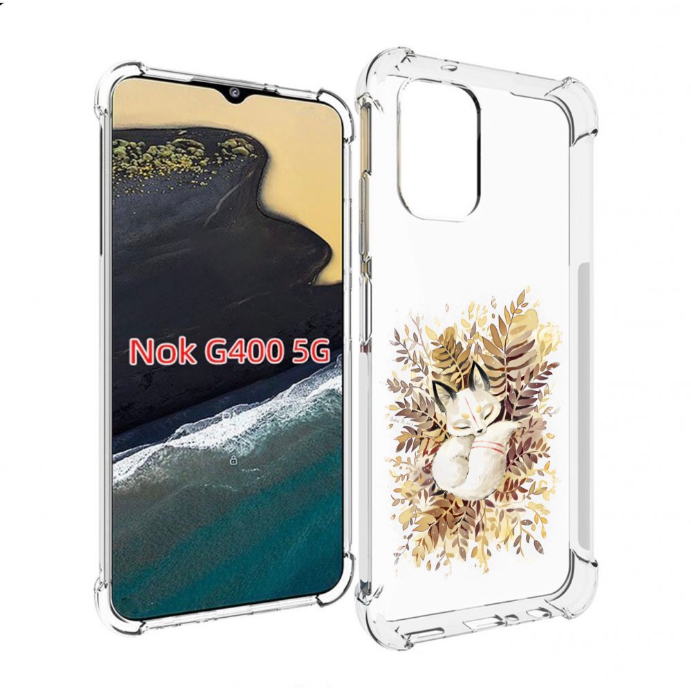 

Чехол MyPads лисенок в траве для Nokia G400 5G, Прозрачный, Tocco
