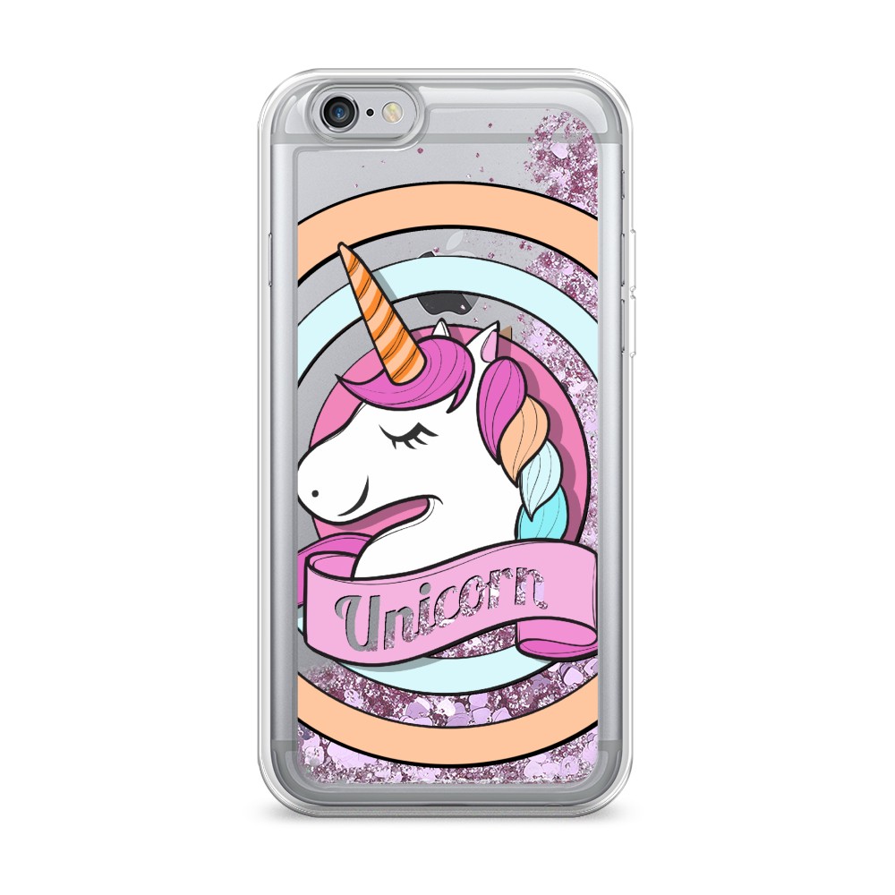 

Жидкий чехол с блестками "Unicorn зефирный" на Apple iPhone 6S, 0104S94-1