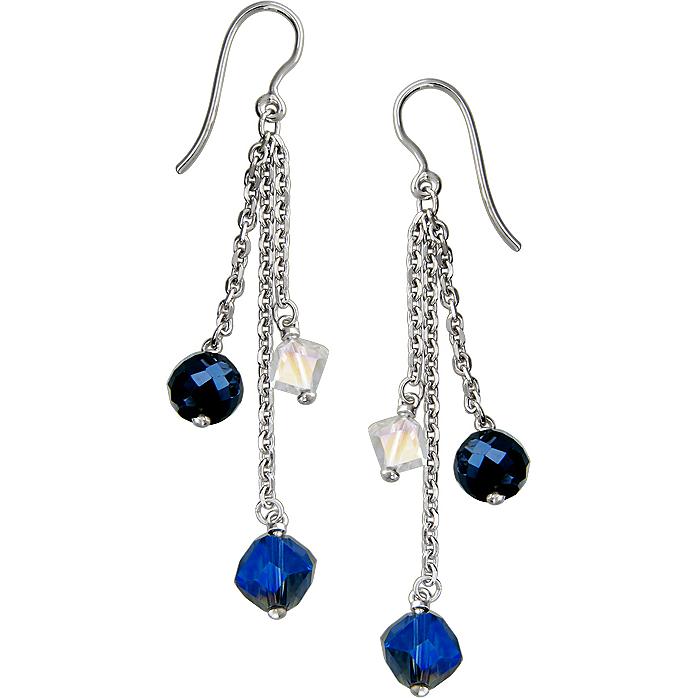 

Серьги женские из серебра Эстет 01С258706-1, swarovski, 01С258706-1