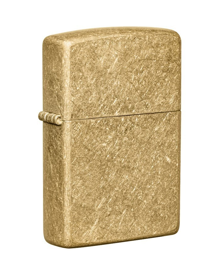 

Зажигалка ZIPPO Classic с покрытием Tumbled Brass, латуньсталь, золотистая, матовая, Золотистый, Classic