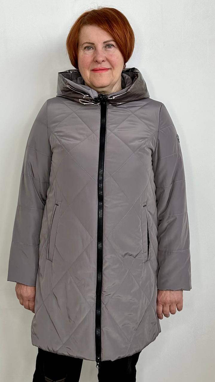 Пальто женское Bai 1992 фиолетовое 46 RU