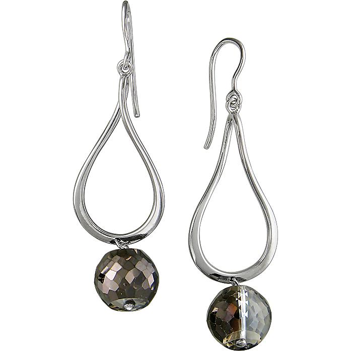 

Серьги женские из серебра Эстет 01С258664, swarovski, 01С258664