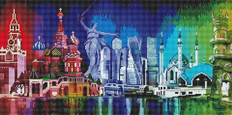 

Алмазная вышивка Фрея «Многоликая Россия»