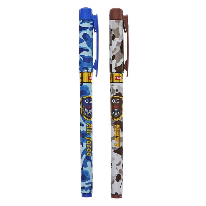 

Ручка гелевая 0,5мм черная, корпус с рисунком Миллитари (штрихкод на шт.уке) (12 шт.)