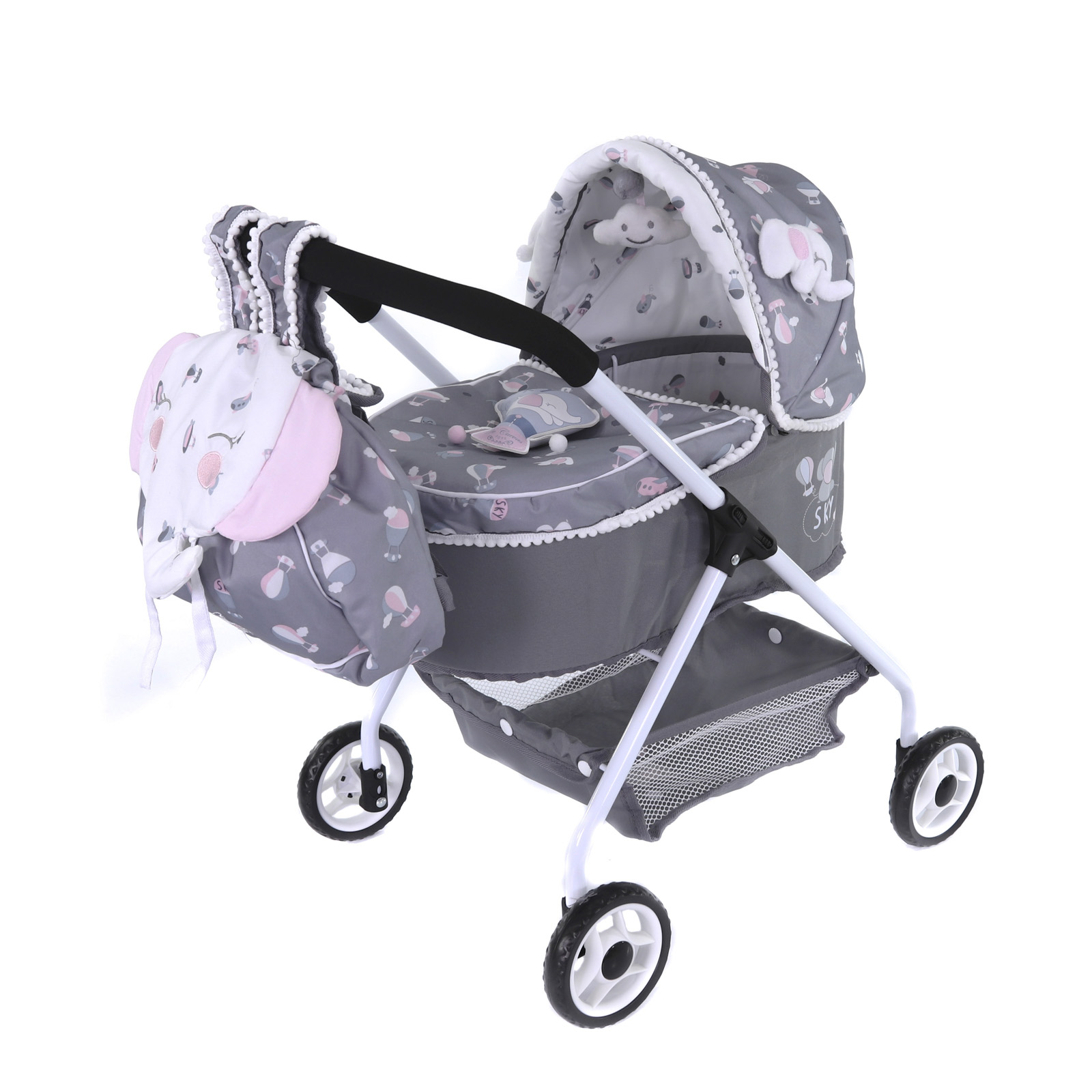 

Коляска для кукол DeCuevas Toys с рюкзаком серии Скай, 56 см 86035