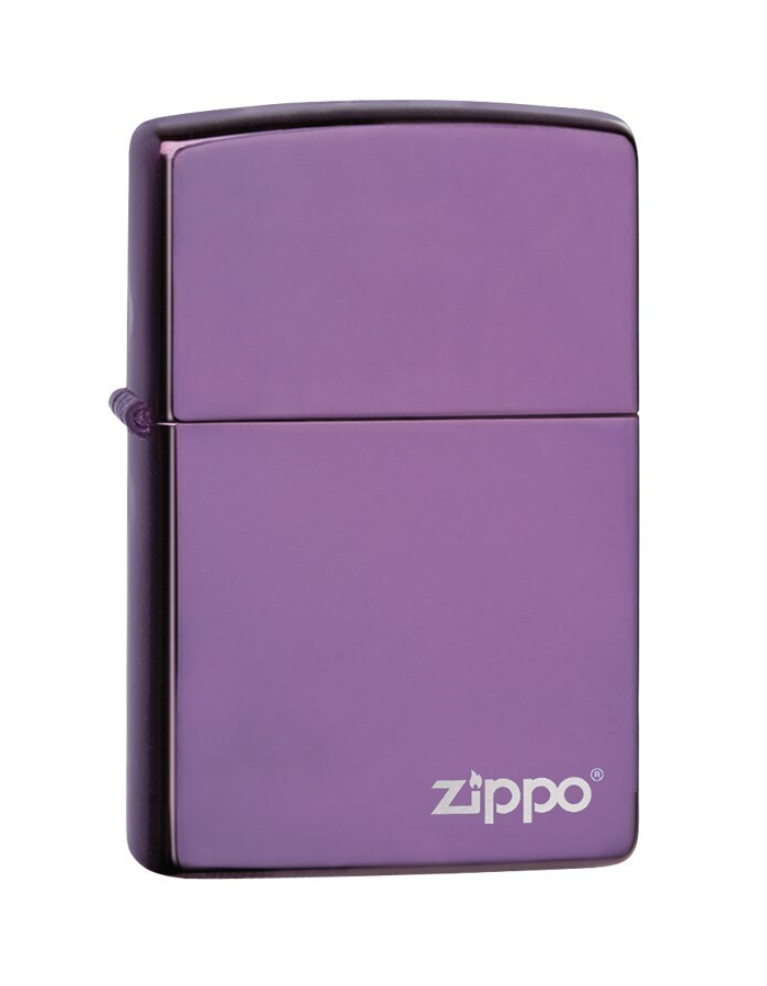 

Зажигалка ZIPPO Classic с покрытием Abyss™, латуньсталь, фиолетовая с логотипом, Фиолетовый, Classic